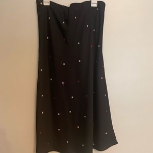 NWT Loft Polka Dot Midi Skirt